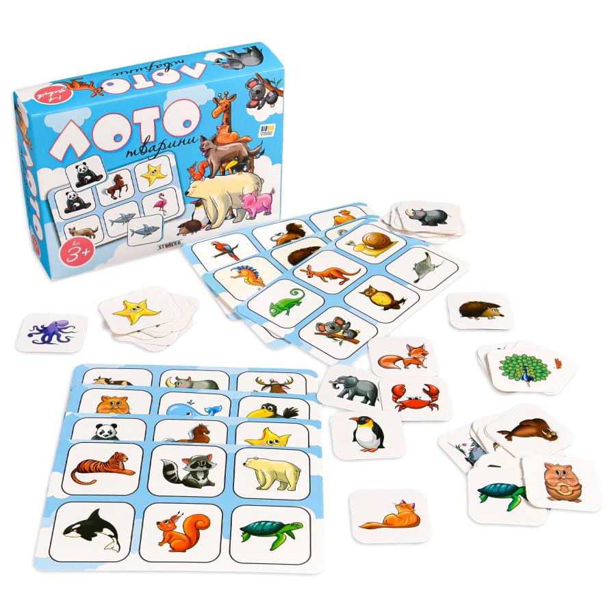 Купить НАСТОЛЬНАЯ ИГРА STRATEG ЛОТО.ЖИВОТНЫЕ НА УКРАИНСКОМ ЯЗЫКЕ (30579)_3