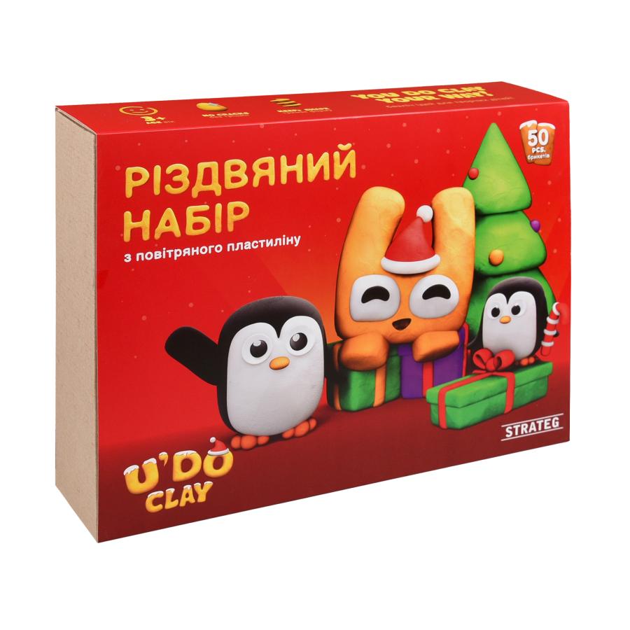 Купить НАБОР ДЛЯ ТВОРЧЕСТВА STRATEG U'DO CLAY: РОЖДЕСТВЕНСКИЙ НАБОР (31067)