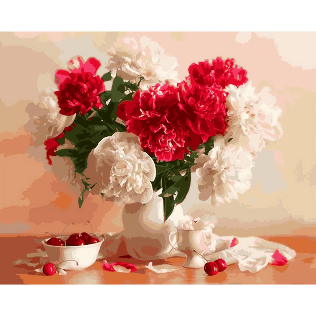 Раскраска цветы пионы - 61 фото