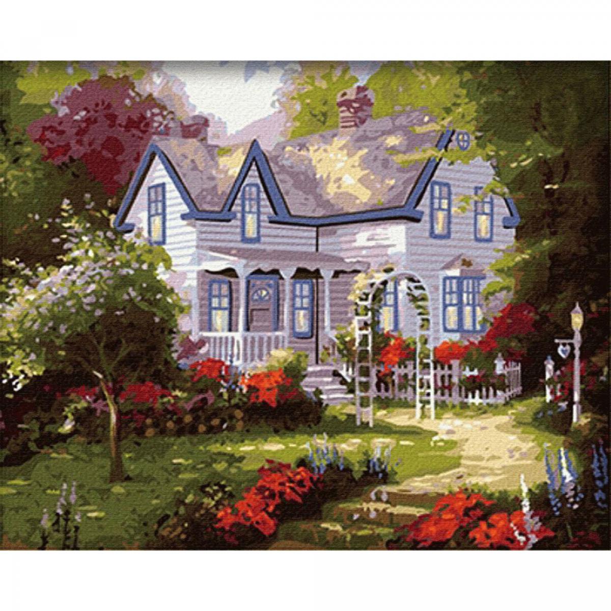 Картина по номерам Уютный дом Томас Кинкейд купить недорого с доставкой по Украине - ИМ ДОМ ИГРЫ