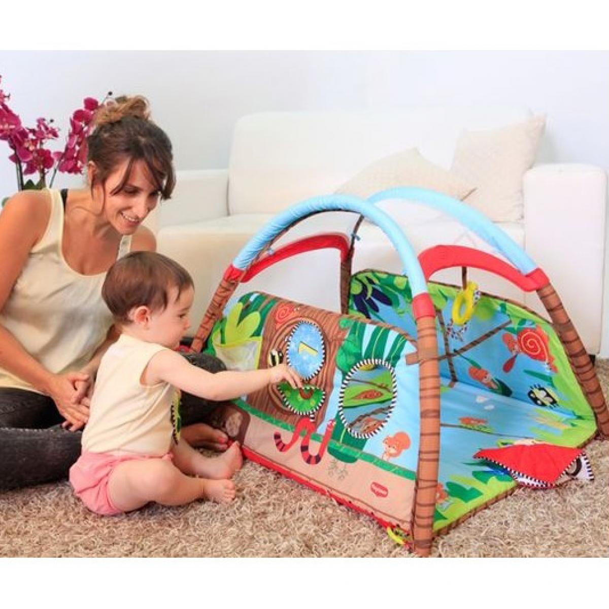 Описание Развивающий детский коврик Домик с набором игрушек (74*40*58 см) от Meying