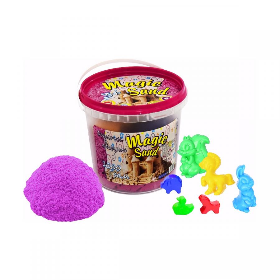 Купить КИНЕТИЧЕСКИЙ ПЕСОК STRATEG MAGIC SAND РОЗОВЫЙ В ВЕДРЕ 1 КГ (372-3)