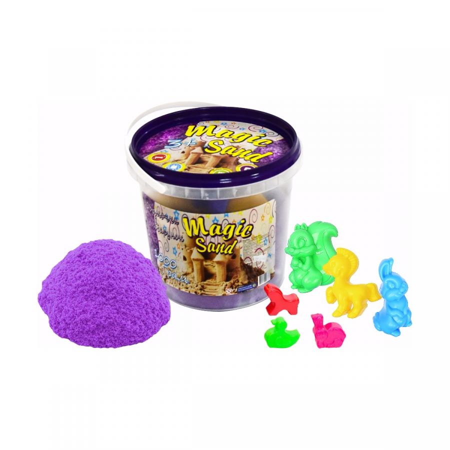 Купить КИНЕТИЧЕСКИЙ ПЕСОК STRATEG MAGIC SAND СИРЕНЕВЫЙ В ВЕДРЕ 1 КГ (372-4)