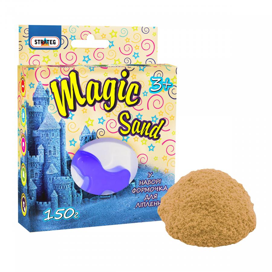 Купить КИНЕТИЧЕСКИЙ ПЕСОК STRATEG MAGIC SAND КЛАССИЧЕСКИЙ С ФОРМОЧКОЙ 150 Г (39301)