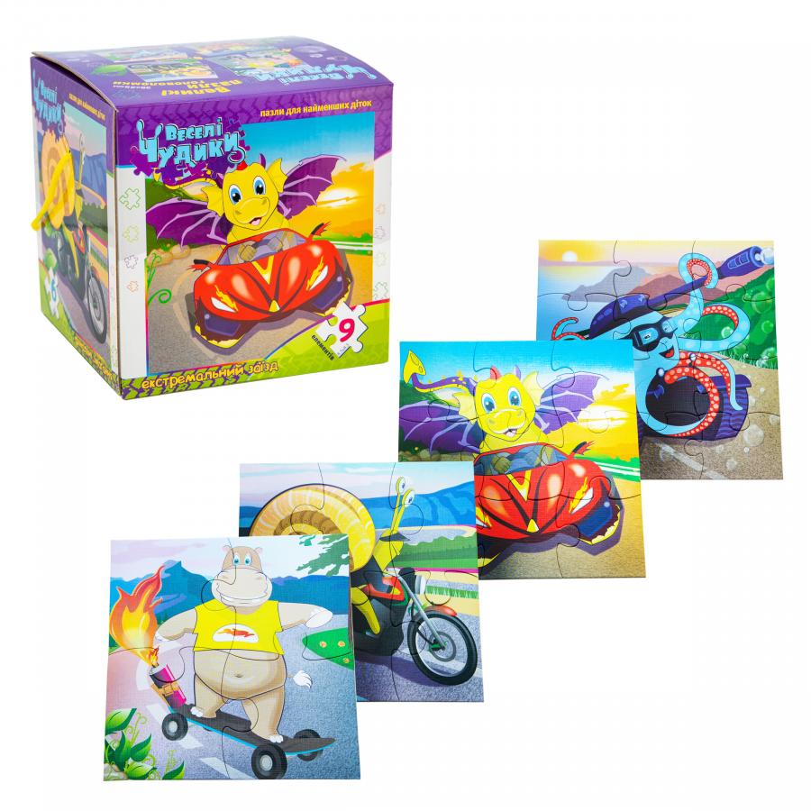 Придбати ПАЗЛИ 4 В 1 STRATEG ВЕСЕЛІ ЧУДИКИ УКРАЇНСЬКОЮ МОВОЮ (20170)_1