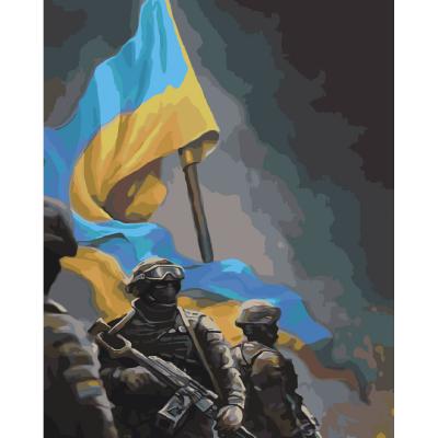 Купить КАРТИНА ПО НОМЕРАМ STRATEG ПРЕМИУМ УКРАЇНСЬКІ ВОЇНИ  С ЛАКОМ РАЗМЕРОМ 40Х50 СМ SY6539