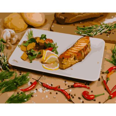 Купить КАРТИНА ПО НОМЕРАМ STRATEG ПРЕМИУМ СТЕЙК ИЗ ЛОСОСЯ РАЗМЕРОМ 40Х50 СМ (GS297) Купить КАРТИНА ПО НОМЕРАМ STRATEG ПРЕМИУМ СТЕЙК ИЗ ЛОСОСЯ РАЗМЕРОМ 40Х50 СМ (GS297)