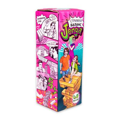 Купить НАСТОЛЬНАЯ ИГРА ДЖЕНГА STRATEG  JENGA СДЕРЖИВАЙ БАЛАНС ДЖАНГА 48 БРУСКОВ (30722)