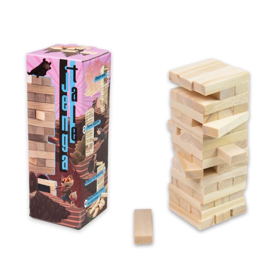Купить НАСТОЛЬНАЯ ИГРА STRATEG JENGA TALE ДЖАНГА 48 БРУСКОВ (30966)_1