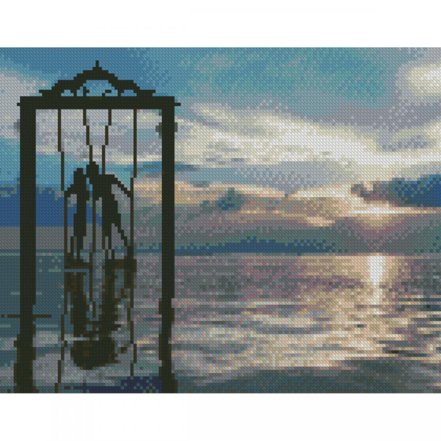 Купить АЛМАЗНАЯ МОЗАИКА STRATEG ПРЕМИУМ КАЧЕЛИ ВЛЮБЛЕННЫХ РАЗМЕРОМ 30Х40 СМ (HX501)