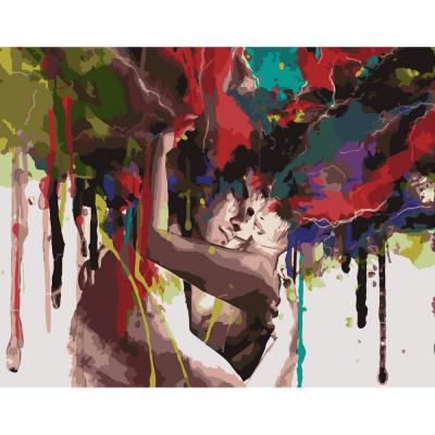 Придбати КАРТИНА ЗА НОМЕРАМИ STRATEG ПРЕМІУМ КОХАННЯ У ФАРБАХ РОЗМІРОМ 40Х50 СМ (GS397)