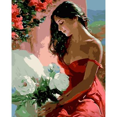 Придбати КАРТИНА ЗА НОМЕРАМИ STRATEG ПРЕМІУМ ДІВЧИНА У ПРОВАНСІ РОЗМІРОМ 40Х50 СМ (GS637)