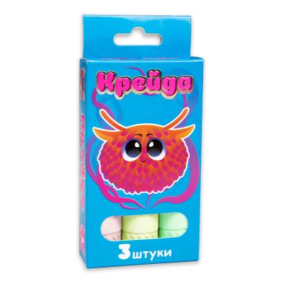 Купить МЕЛ STRATEG ФИГУРНЫЙ РАЗНОЦВЕТНЫЙ 3 ШТ (50122)