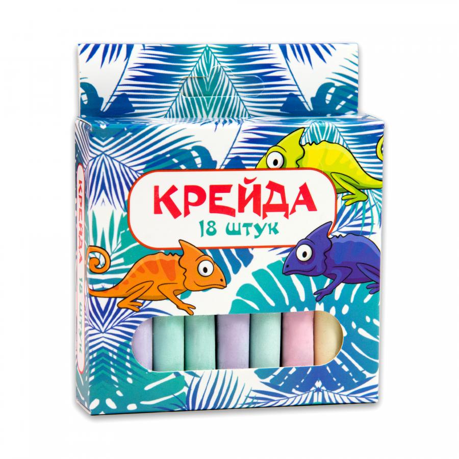 Придбати КРЕЙДА STRATEG МАЛЕНЬКА КРУГЛА РІЗНОКОЛЬОРОВА - 18 ШТУК (50107)