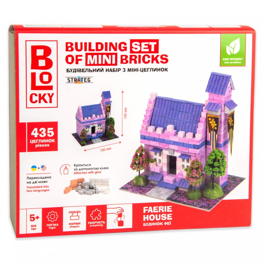 Придбати БУДІВЕЛЬНИЙ НАБІР ДЛЯ ТВОРЧОСТІ З МІНІ-ЦЕГЛИНОК BLOCKY БУДИНОК ФЕЇ STRATEG (31020)