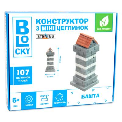 Купить СТРОИТЕЛЬНЫЙ НАБОР ДЛЯ ТВОРЧЕСТВА ИЗ МИНИ-КИРПИЧИКОВ BLOCKY БАШНЯ STRATEG (31022)