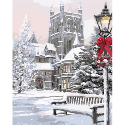 Купить КАРТИНА ПО НОМЕРАМ STRATEG ПРЕМИУМ ПАРК С ЛАКОМ И С УРОВНЕМ РАЗМЕРОМ 40Х50 СМ (GS1548)