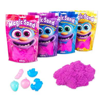 Купить КИНЕТИЧЕСКИЙ ПЕСОК STRATEG MAGIC SAND В ПАКЕТЕ 39403-4 ФИОЛЕТОВЫЙ, 0,500 КГ