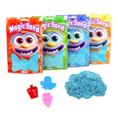 Купить КИНЕТИЧЕСКИЙ ПЕСОК STRATEG MAGIC SAND В ПАКЕТЕ 39402-3 ГОЛУБОЙ, 0,350 КГ