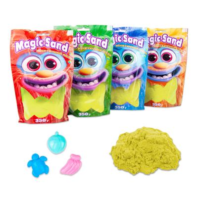 Купить КИНЕТИЧЕСКИЙ ПЕСОК STRATEG MAGIC SAND В ПАКЕТЕ 39402-5 ЖЕЛТЫЙ, 0,350 КГ