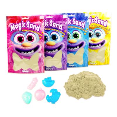 Купить КИНЕТИЧЕСКИЙ ПЕСОК STRATEG MAGIC SAND В ПАКЕТЕ 39403-1 КЛАССИЧЕСКИЙ, 0,500 КГ
