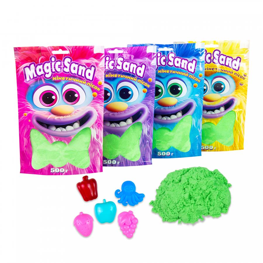 Придбати КІНЕТИЧНИЙ ПІСОК STRATEG MAGIC SAND В ПАКЕТІ 39403-2 ЗЕЛЕНИЙ, 0,500 КГ