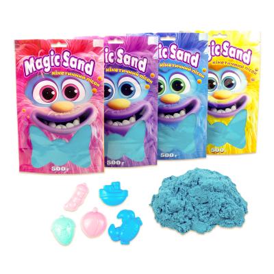Купить КИНЕТИЧЕСКИЙ ПЕСОК STRATEG MAGIC SAND В ПАКЕТЕ 39403-3 ГОЛУБОЙ, 0,500 КГ