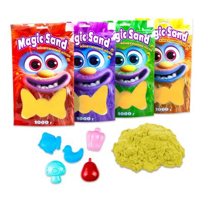 Купить КИНЕТИЧЕСКИЙ ПЕСОК STRATEG MAGIC SAND В ПАКЕТЕ 39404-5 ЖЕЛТЫЙ, 1 КГ