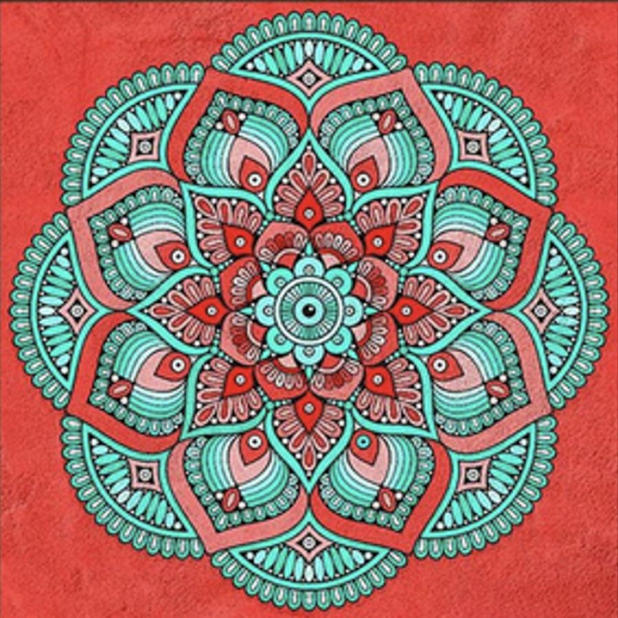 Придбати АЛМАЗНА МОЗАЇКА STRATEG ПРЕМІУМ  ІНДІЙСЬКА МАНДАЛА РОЗМІРОМ 30Х30 СМ  (ME13810)