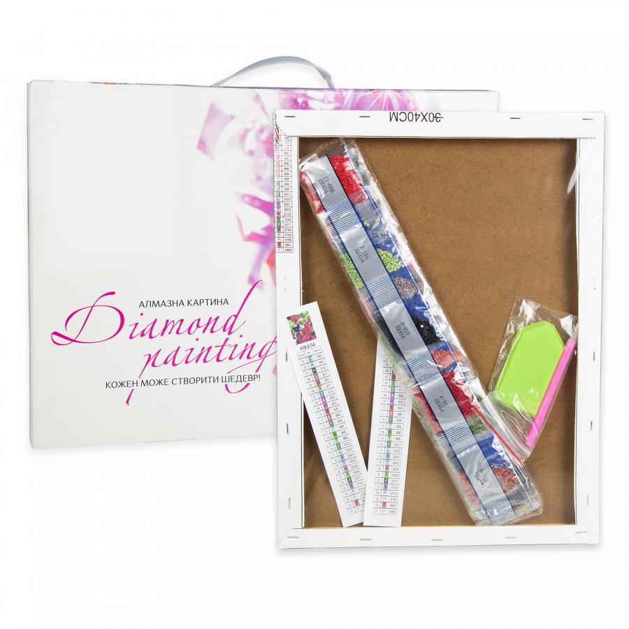 Придбати АЛМАЗНА МОЗАЇКА STRATEG ПРЕМІУМ ПРИСТРАСТЬ НА ДВОХ РОЗМІРОМ 30Х40 СМ (HEG86023)_1