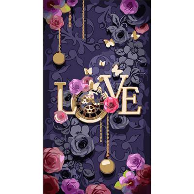 Придбати КАРТИНА ЗА НОМЕРАМИ STRATEG LOVE FLOWERS РОЗМІРОМ 50Х25 СМ (WW240)
