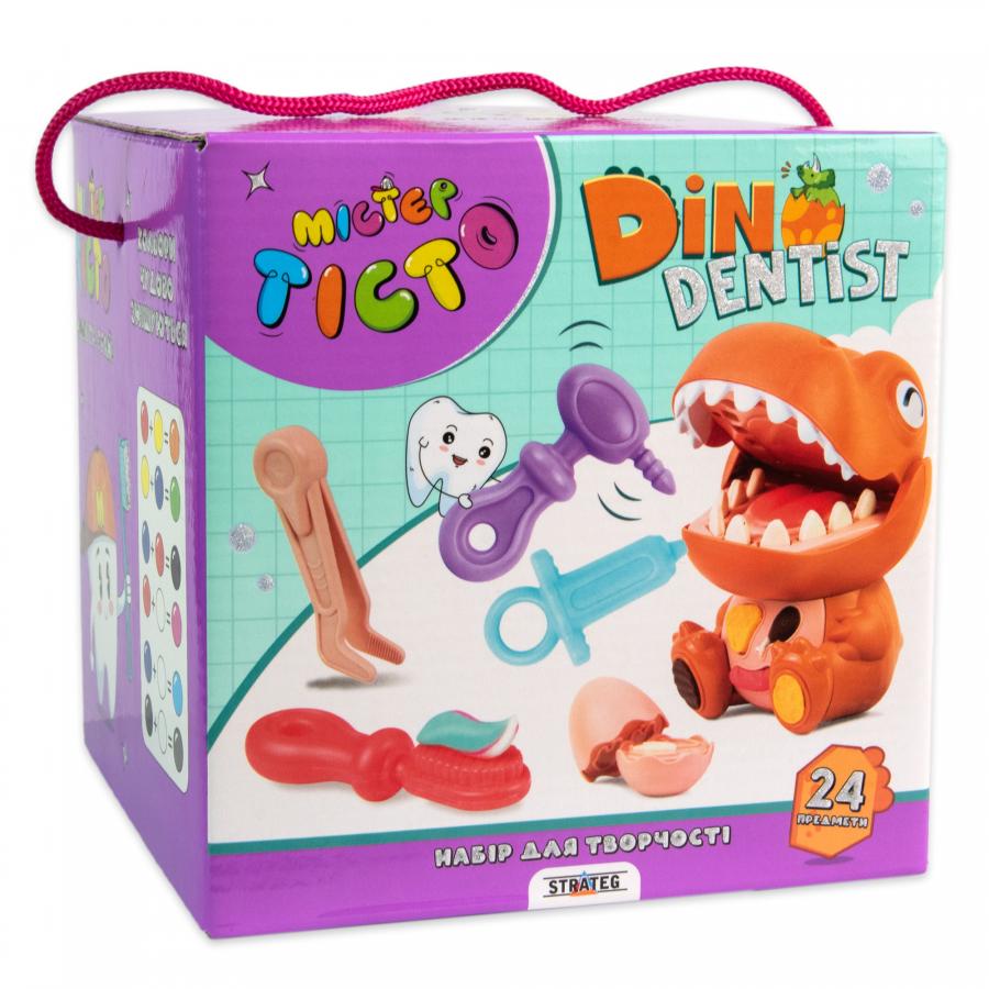 Купить НАБОР ДЛЯ ТВОРЧЕСТВА МИСТЕР ТЕСТО DINO DENTIST STRATEG НА УКРАИНСКОМ ЯЗЫКЕ (41020)