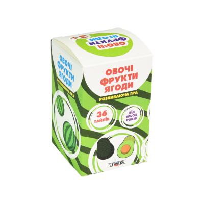 Придбати НАСТІЛЬНА ГРА STRATEG ОВОЧІ, ФРУКТИ, ЯГОДИ РОЗВИВАЮЧА УКРАЇНСЬКОЮ МОВОЮ (30772) Придбати НАСТІЛЬНА ГРА STRATEG ОВОЧІ, ФРУКТИ, ЯГОДИ РОЗВИВАЮЧА УКРАЇНСЬКОЮ МОВОЮ (30772)