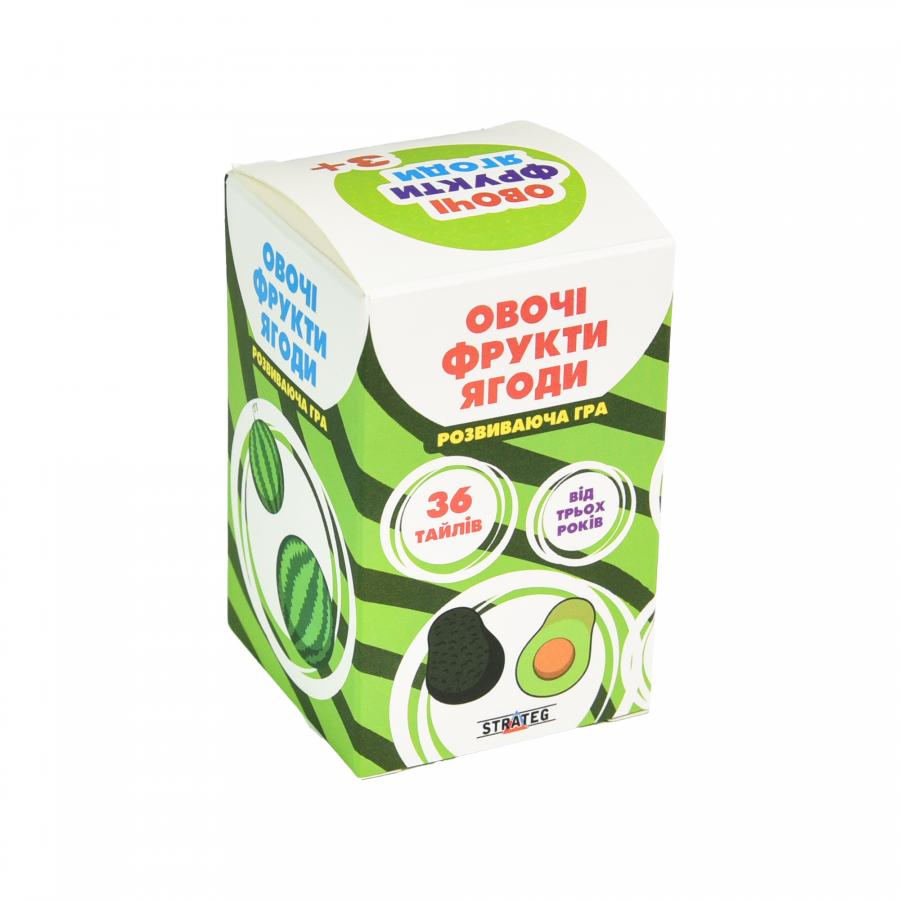 Придбати НАСТІЛЬНА ГРА STRATEG ОВОЧІ, ФРУКТИ, ЯГОДИ РОЗВИВАЮЧА УКРАЇНСЬКОЮ МОВОЮ (30772) Придбати НАСТІЛЬНА ГРА STRATEG ОВОЧІ, ФРУКТИ, ЯГОДИ РОЗВИВАЮЧА УКРАЇНСЬКОЮ МОВОЮ (30772)