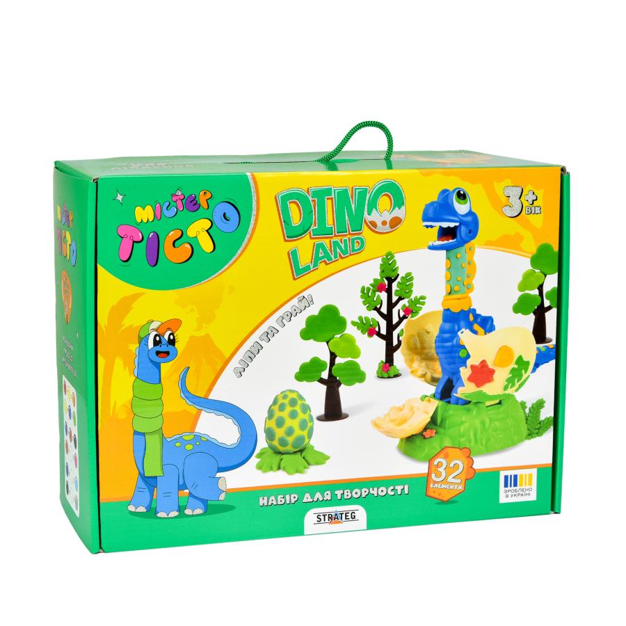 Купить НАБОР ДЛЯ ТВОРЧЕСТВА МИСТЕР ТЕСТО DINO LAND STRATEG НА УКРАИНСКОМ ЯЗЫКЕ (41035)