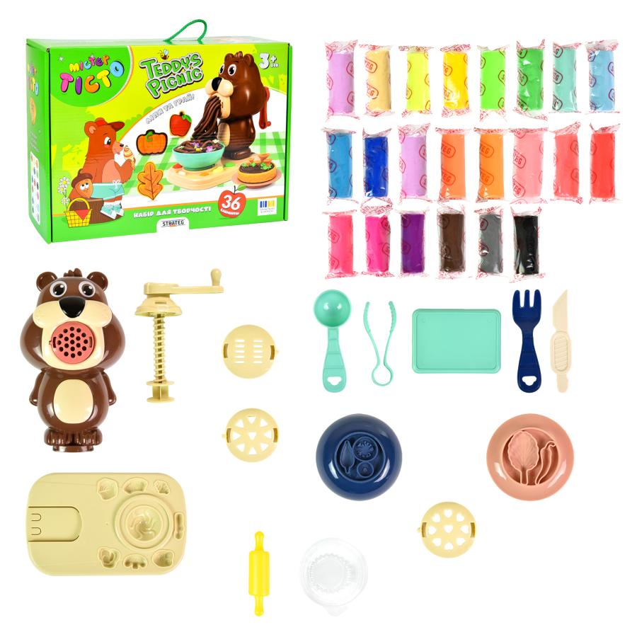 Купить НАБОР ДЛЯ ТВОРЧЕСТВА МИСТЕР ТЕСТО TEDDY'S PICNIC STRATEG НА УКРАИНСКОМ ЯЗЫКЕ (41033)_1