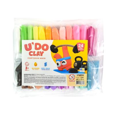 Купить НАБОР ДЛЯ ТВОРЧЕСТВА "U'DO CLAY 24 ШТ." БРИКЕТ 6Г (41063)