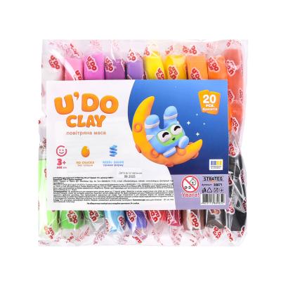 Купить НАБОР ДЛЯ ТВОРЧЕСТВА "U'DO CLAY 20 ШТ." БРИКЕТ 10Г (30871)