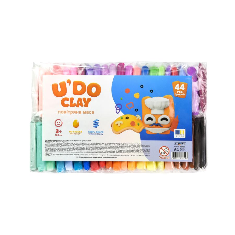 Купить НАБОР ДЛЯ ТВОРЧЕСТВА "U'DO CLAY 44 ШТ." БРИКЕТ 6Г (30901)