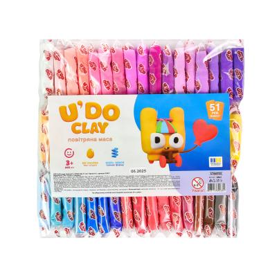 Купить НАБОР ДЛЯ ТВОРЧЕСТВА "U'DO CLAY 51 ШТ." БРИКЕТ 6Г (30921)