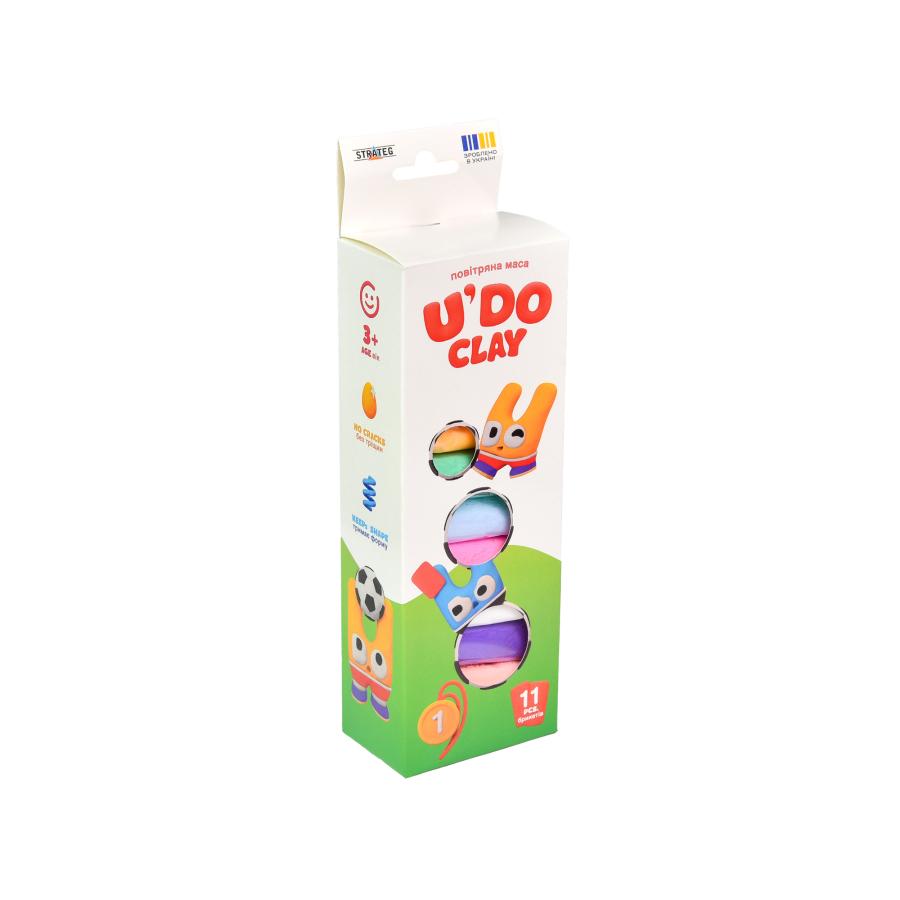 Купить НАБОР ДЛЯ ТВОРЧЕСТВА "U'DO CLAY 11 ШТ." БРИКЕТ 10 Г (УКР) 30842_4