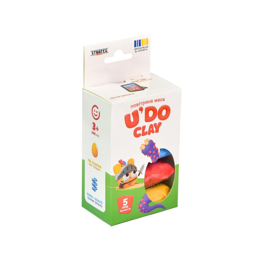 Купить НАБОР ДЛЯ ТВОРЧЕСТВА "U'DO CLAY 5 ШТ." БРИКЕТ 10 Г (УКР) 30843_2