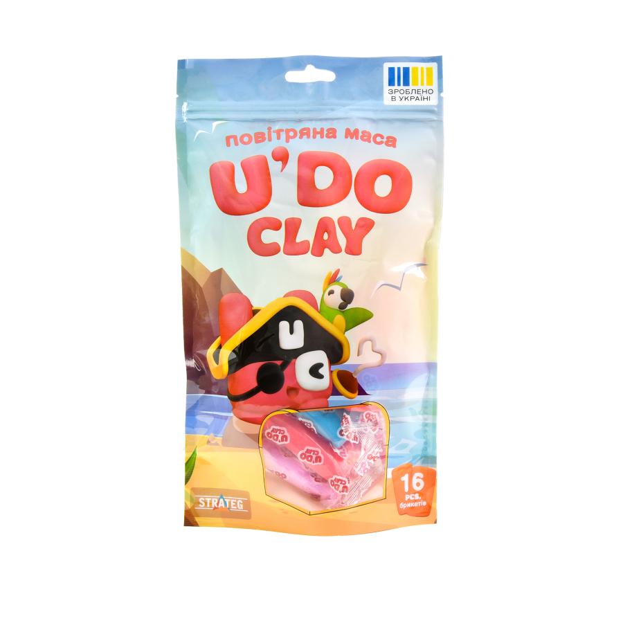 Придбати НАБІР ДЛЯ ТВОРЧОСТІ "U'DO CLAY 16 ШТ."  STRATEG (30879)