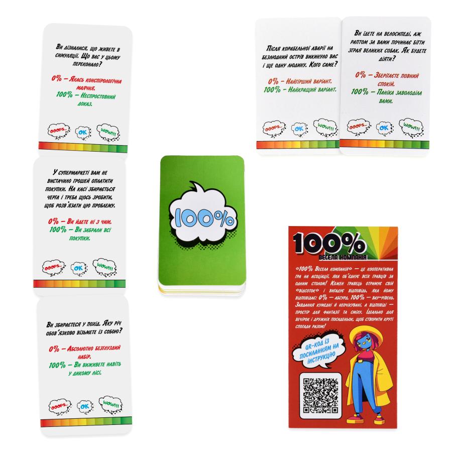 Придбати НАСТІЛЬНА ГРА STRATEG 100% ВЕСЕЛА КОМПАНІЯ (30949)_2