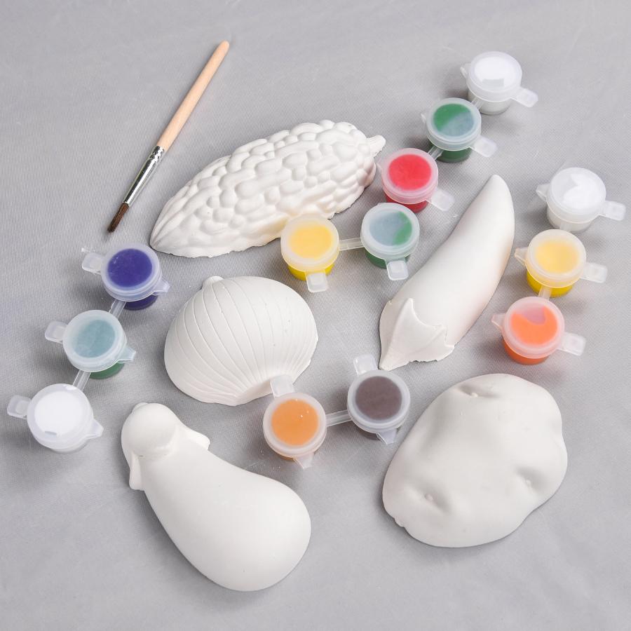 Придбати НАБІР ДЛЯ ТВОРЧОСТІ STRATEG ГІПСОВІ РОЗМАЛЬОВКИ: РОЗФАРБУЙ ОВОЧІ (31000)_2