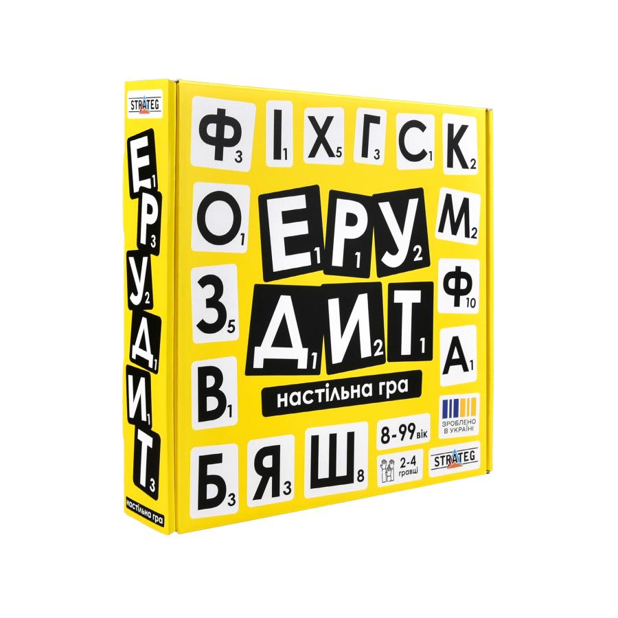 Придбати НАСТІЛЬНА ГРА STRATEG ЕРУДИТ УКРАЇНСЬКОЮ МОВОЮ (30619)